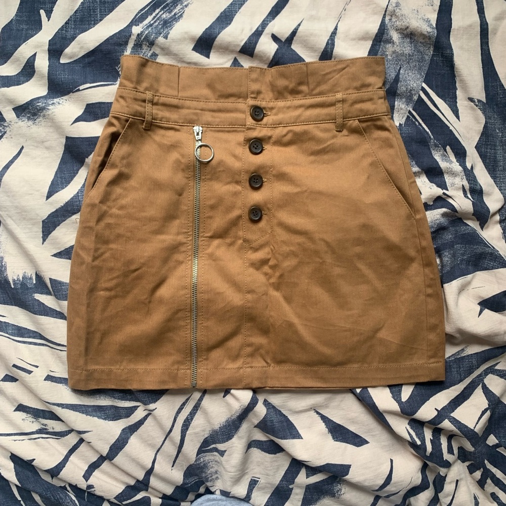 Topshop workwear skirt with metal zipper